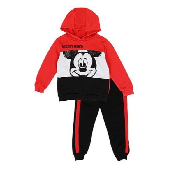 Disney Other - Disney Jr Mickey Mouse Hoodie 2-Piece in Red & Black & Size 12 Months New w/Tag